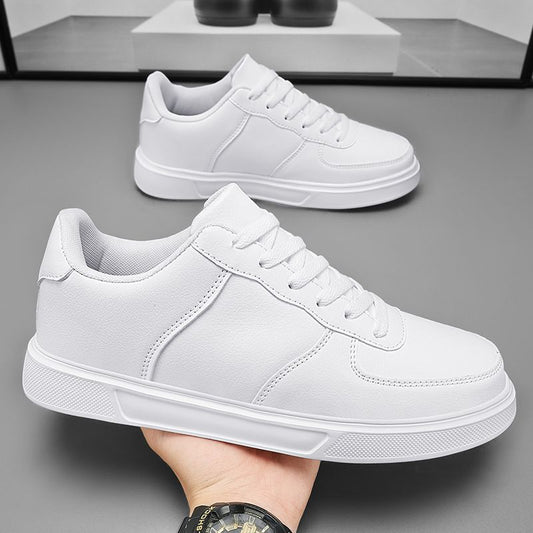 604-HAZ-00000 Full White Leather Shoes