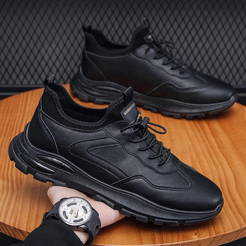 696-HAZ-00001 Full Black Shoes