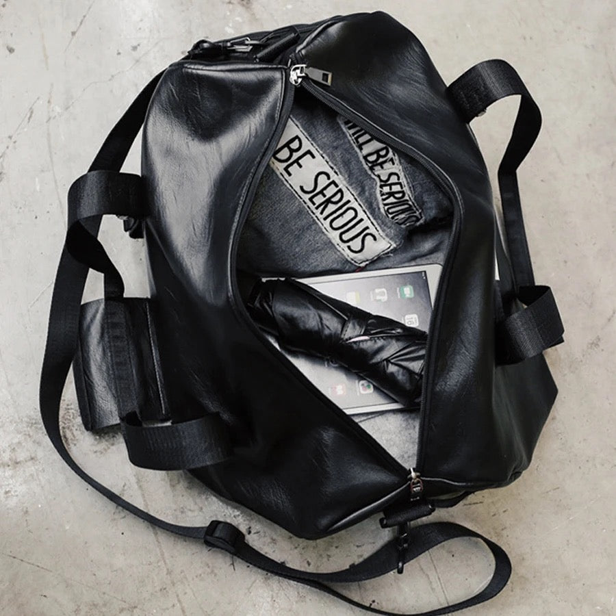 1806-HAZ.Bag.000- Sport Leather Shoulder Bag