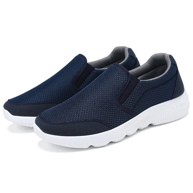 708-HAZ-00001 Full Navy Blue Sock Shoes