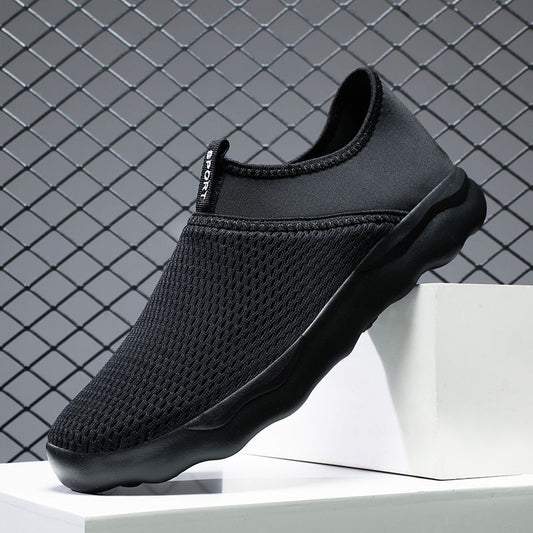 673-HAZ-00000 Full Black Sock Shoes