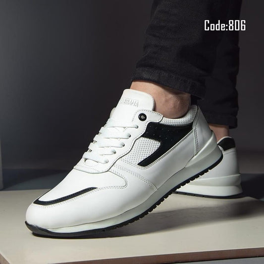 SALE! HAZ-EG806 White/Black Leather Shoes
