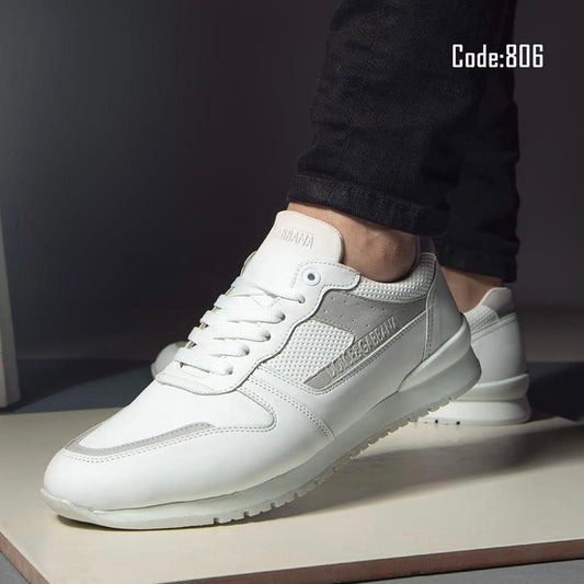 SALE! HAZ-EG806 White/Grey Leather Shoes