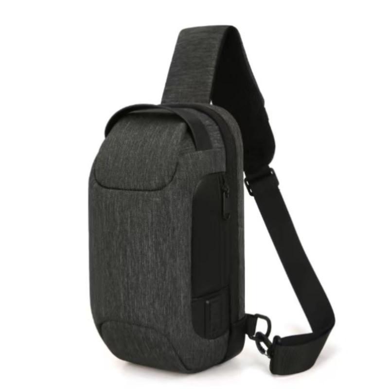 3457-HAZ.Bag.000 Chest Bag for Men Waterproof USB Shoulder