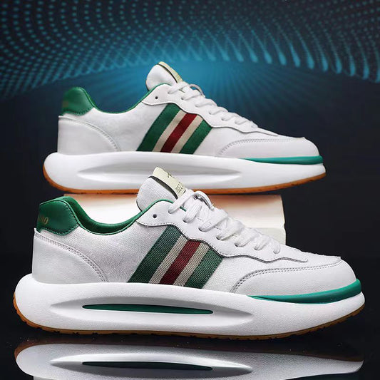 520-HAZ-00001  White/Green Shoes
