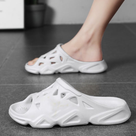 478-HAZ-00002 White Slippers