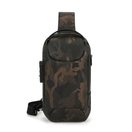 SALE! 3457-HAZ.Bag.000 Chest Bag for Men Waterproof USB Shoulder